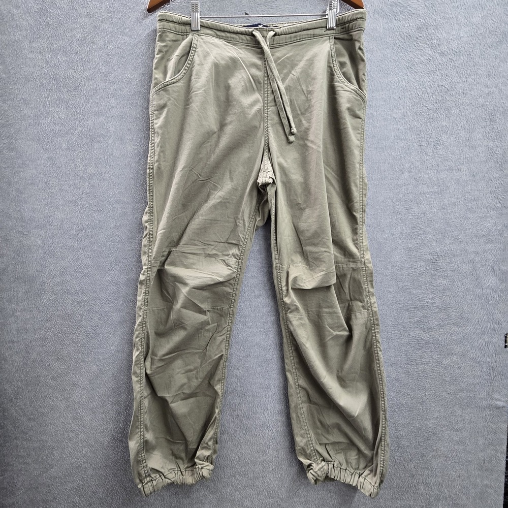 Hollister Men Pants M‎ Olive Green Sweatpants Parachute Baggy Pants 26" Y2K